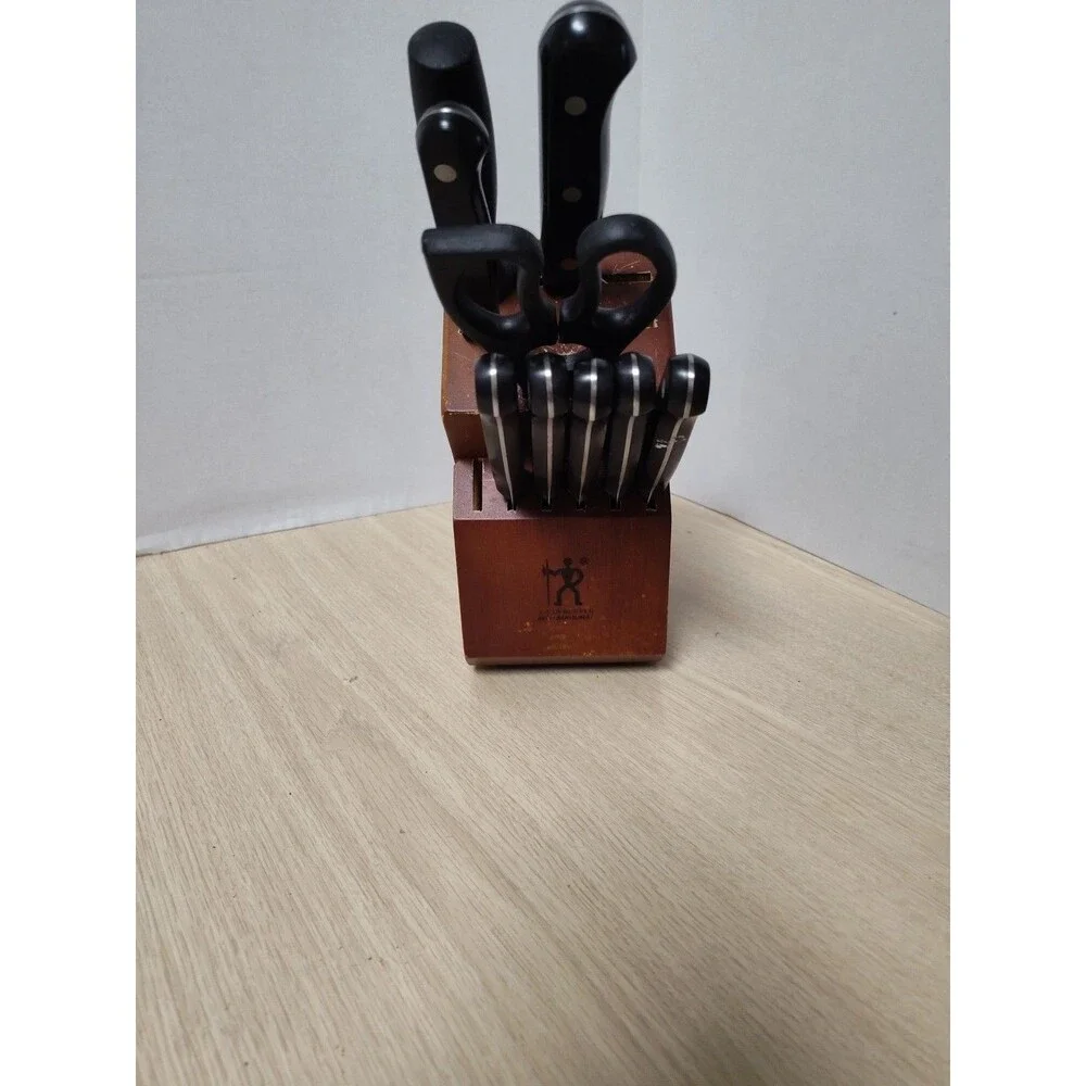 JA Henckels 9 Piece Solution Fine Edge Knife Block Kitchen Cutlery Set‎ India